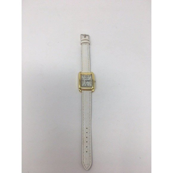 Cote D’ Azur Japan Gold White Croc Leather Mother Of Pearl Stainless Works - Picture 3 of 8